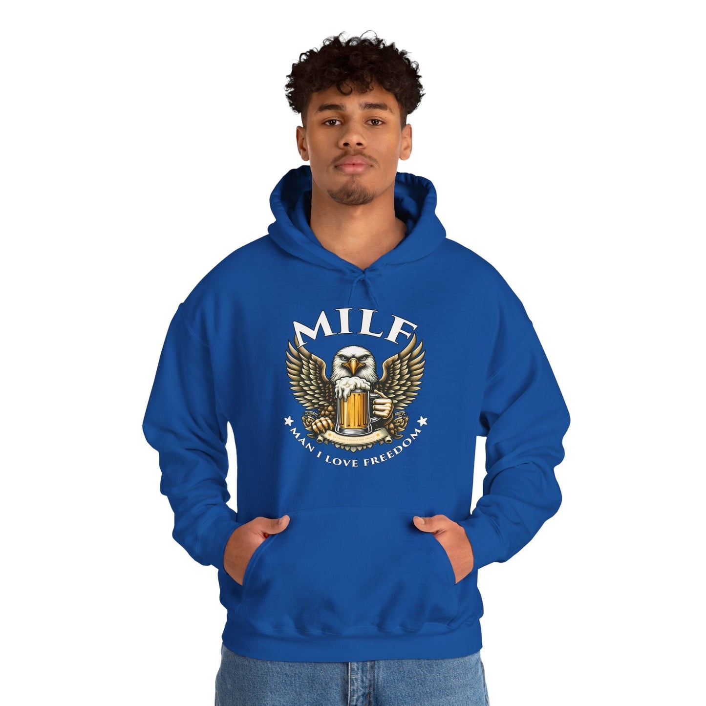 Man I Love Freedom Hooded Sweatshirt The Devil's Pickle