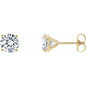 14K Yellow 1 CTW Lab-Grown Diamond 4-Prong Stud Earrings Ethereal Legacy Boutiques