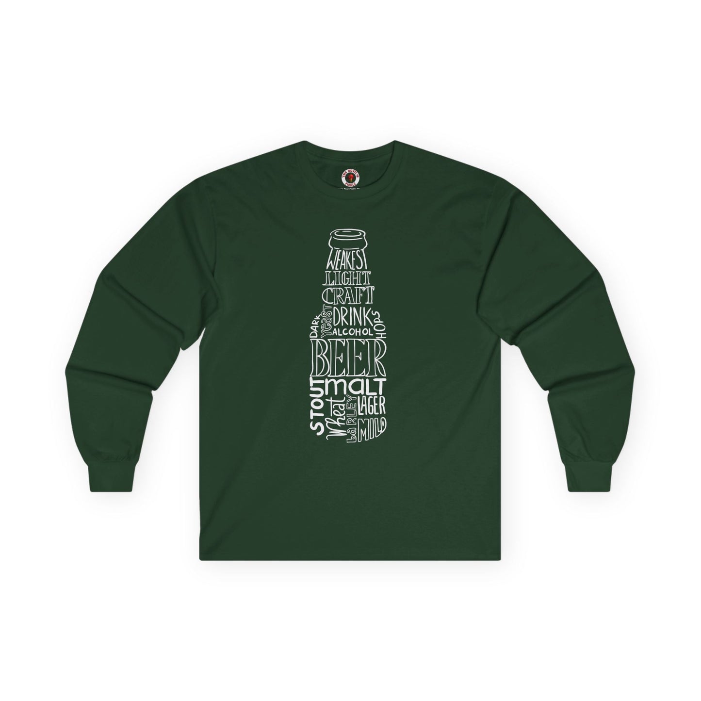 Beer Bottle of Words Long Sleeve Tee The Devil's Pickle