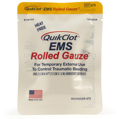 QuikClot EMS Rolled Gauze, 3" x 48" quakekits.com