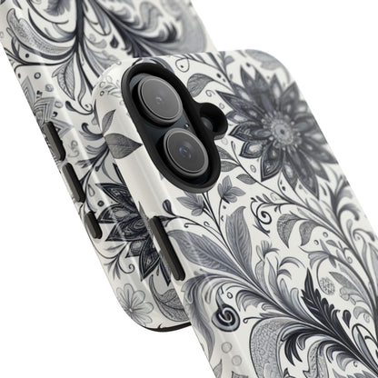 Floral Tough Phone Cases, Durable Phone Cover, Stylish Floral Design, Gift for Her, Trendy Tech Accessories, Birthday Present Grayceful LLC