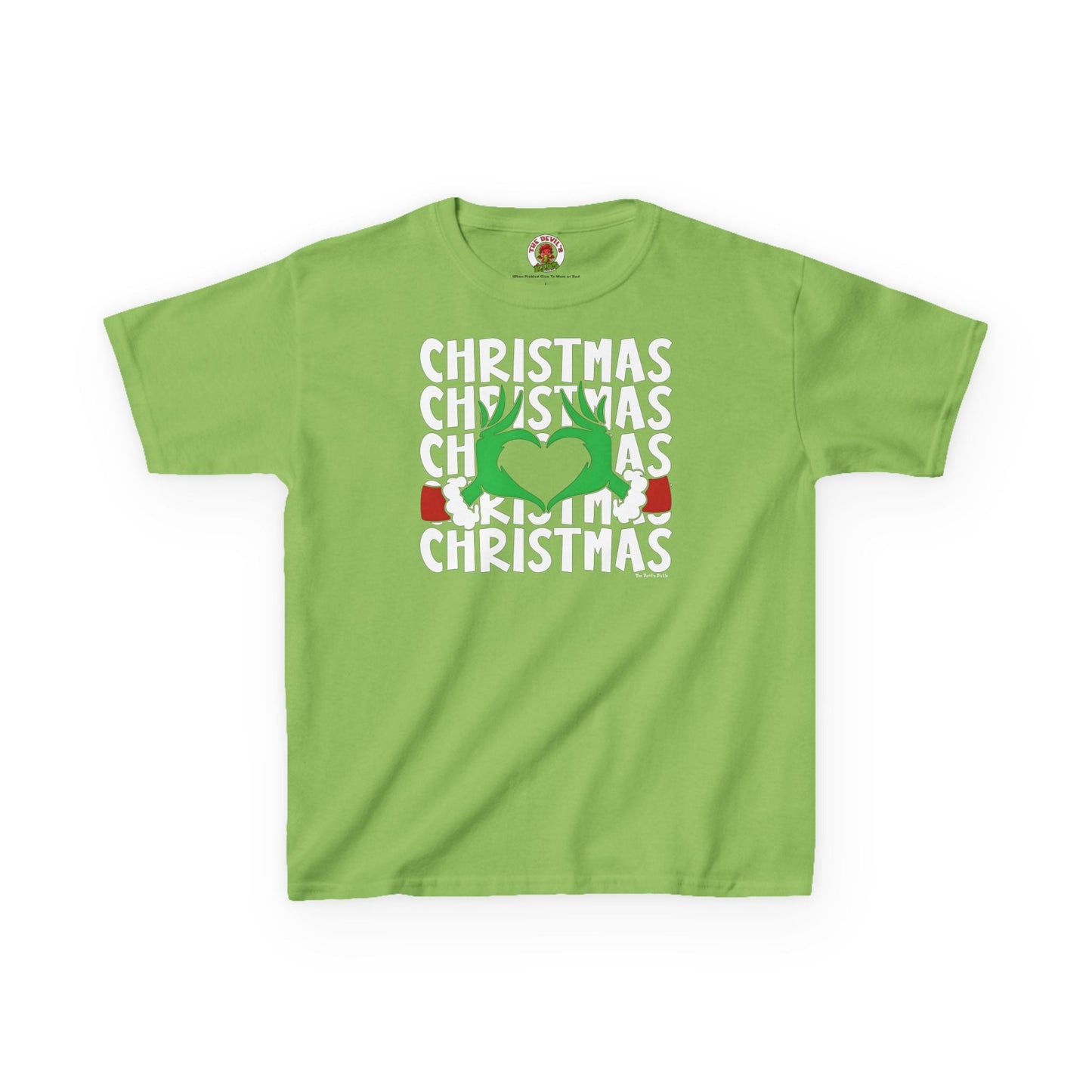 Christmas Heart Kids Tee The Devil's Pickle