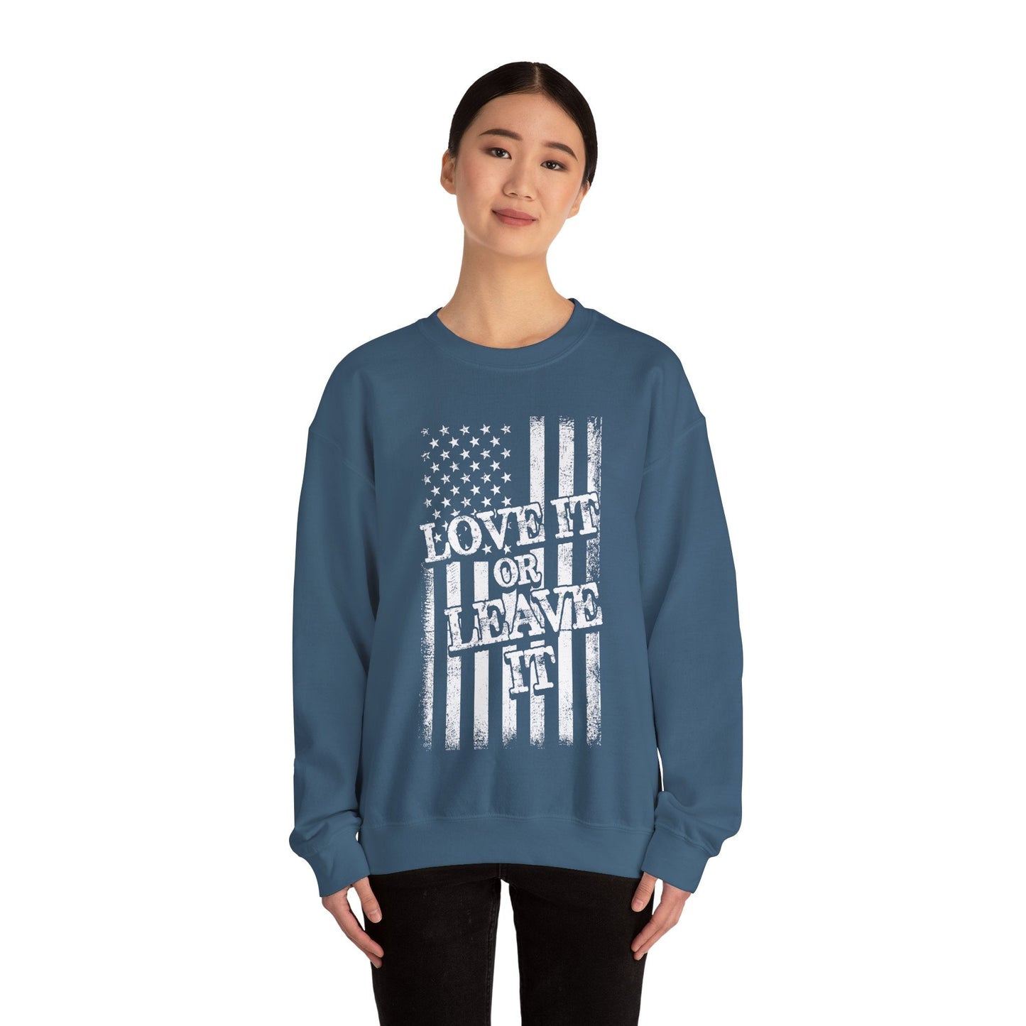 Love It Or Leave It Crewneck Sweatshirt The Devil's Pickle
