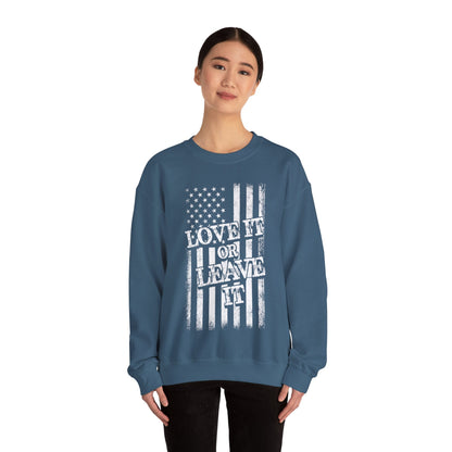 Love It Or Leave It Crewneck Sweatshirt The Devil's Pickle