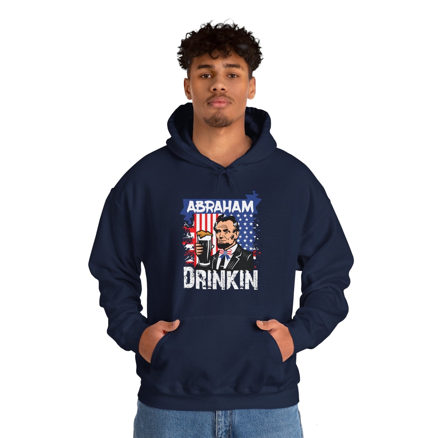 Abraham Drinking Hooded Sweatshirt The Devil's Pickle