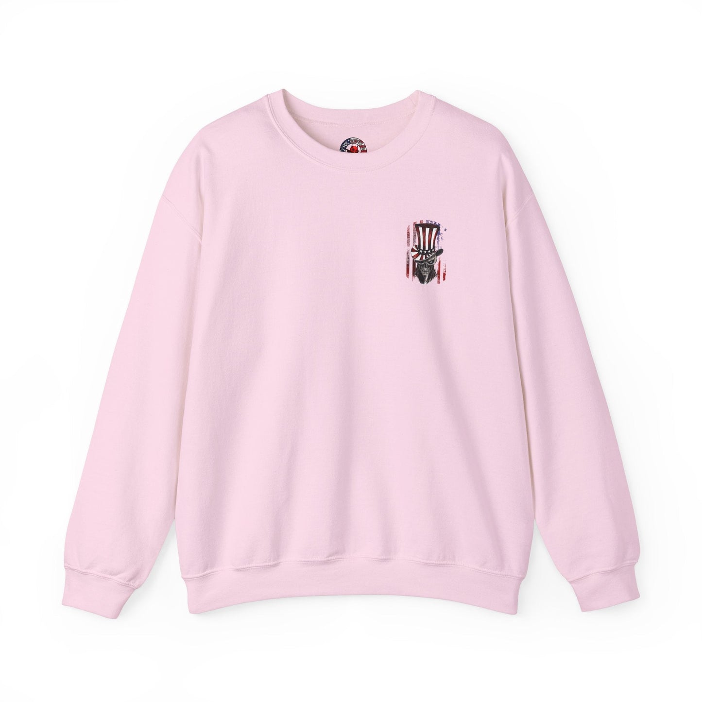 Patriotic Skull Crewneck Sweatshirt The Devil's Pickle