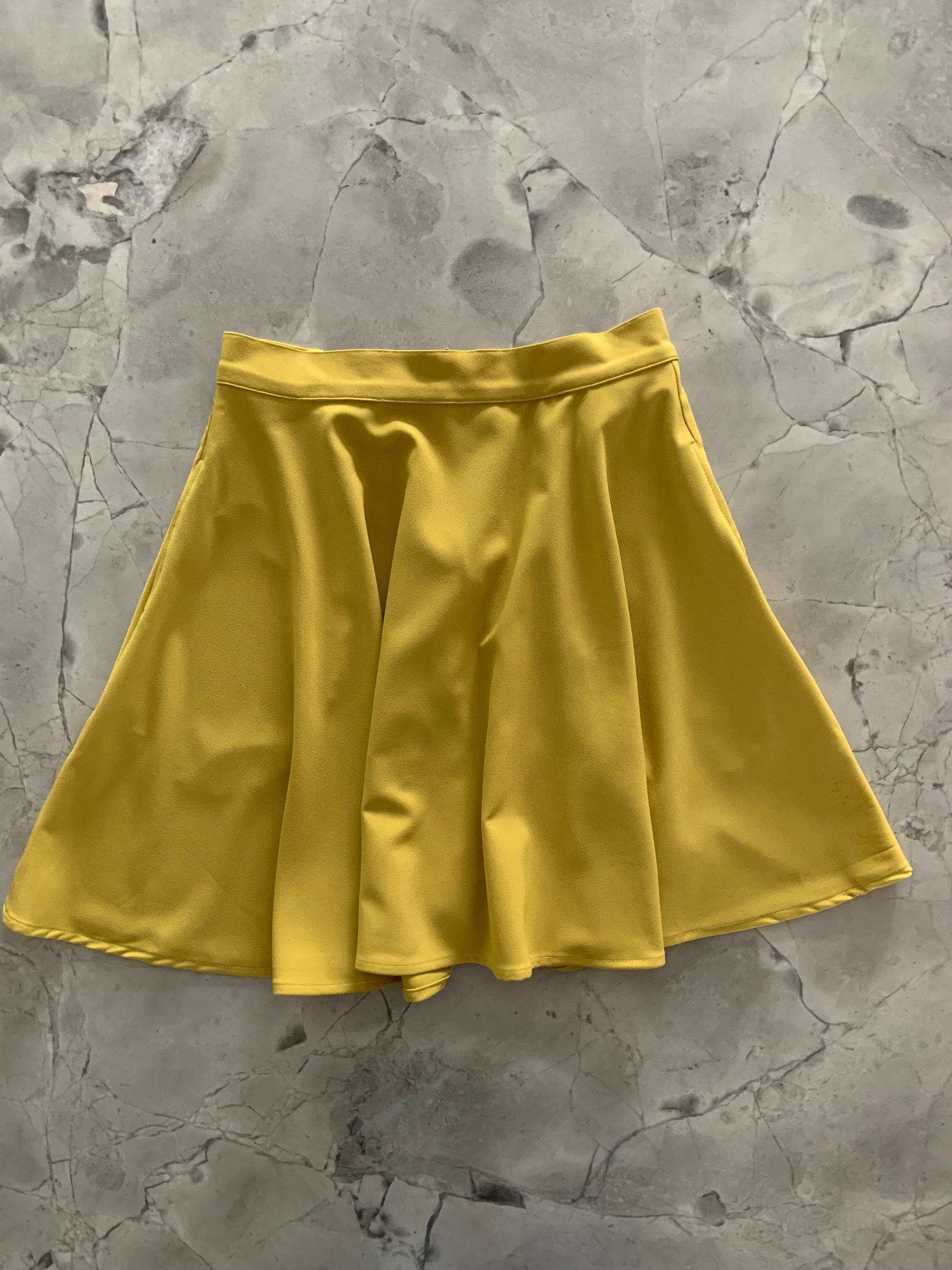 Chartreuse Skater Skirt Retrolicious