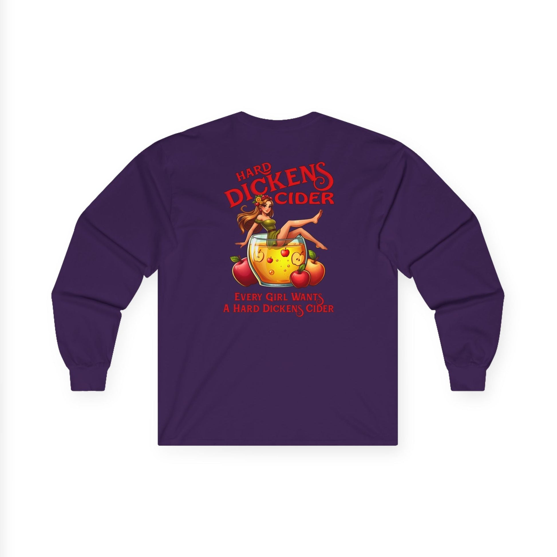 Hard Dickens Cider Front/Back Long Sleeve Tee The Devil's Pickle
