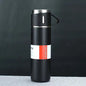 A cup of three-lid thermos cup portable fashion gift box set stainless steel cup