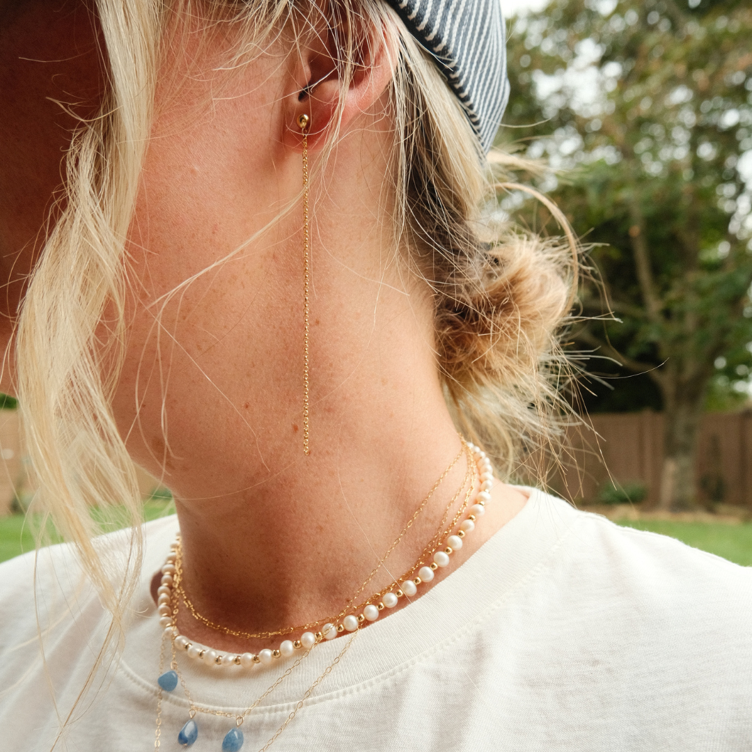 Rolo Chain Earrings Emily Anne Designs LLC