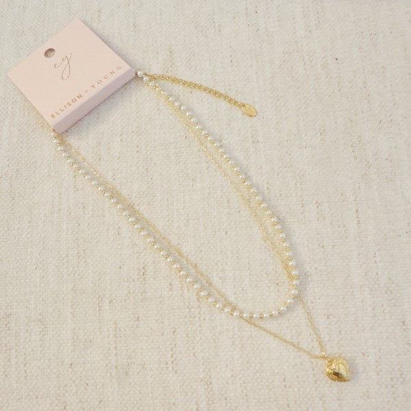 Pearls And Heart Locket Layered Necklace Shop Style & More | Fresh Looks, Everyday Deals & Free Shipping