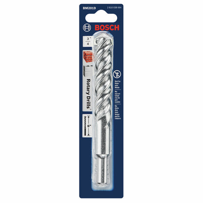 BOSCH BM2019 3/4 In. X 4 In. X 6 In. Fast Spiral Rotary Masonry Drill Bit VM Hardware