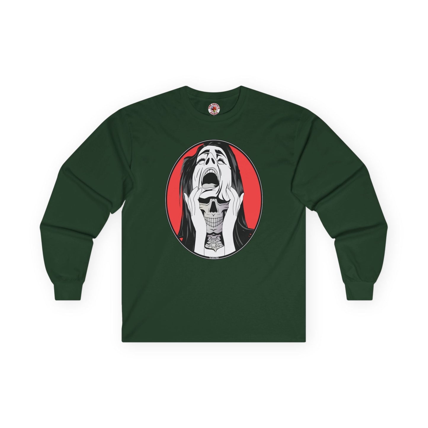 Skull Woman Long Sleeve Tee The Devil's Pickle