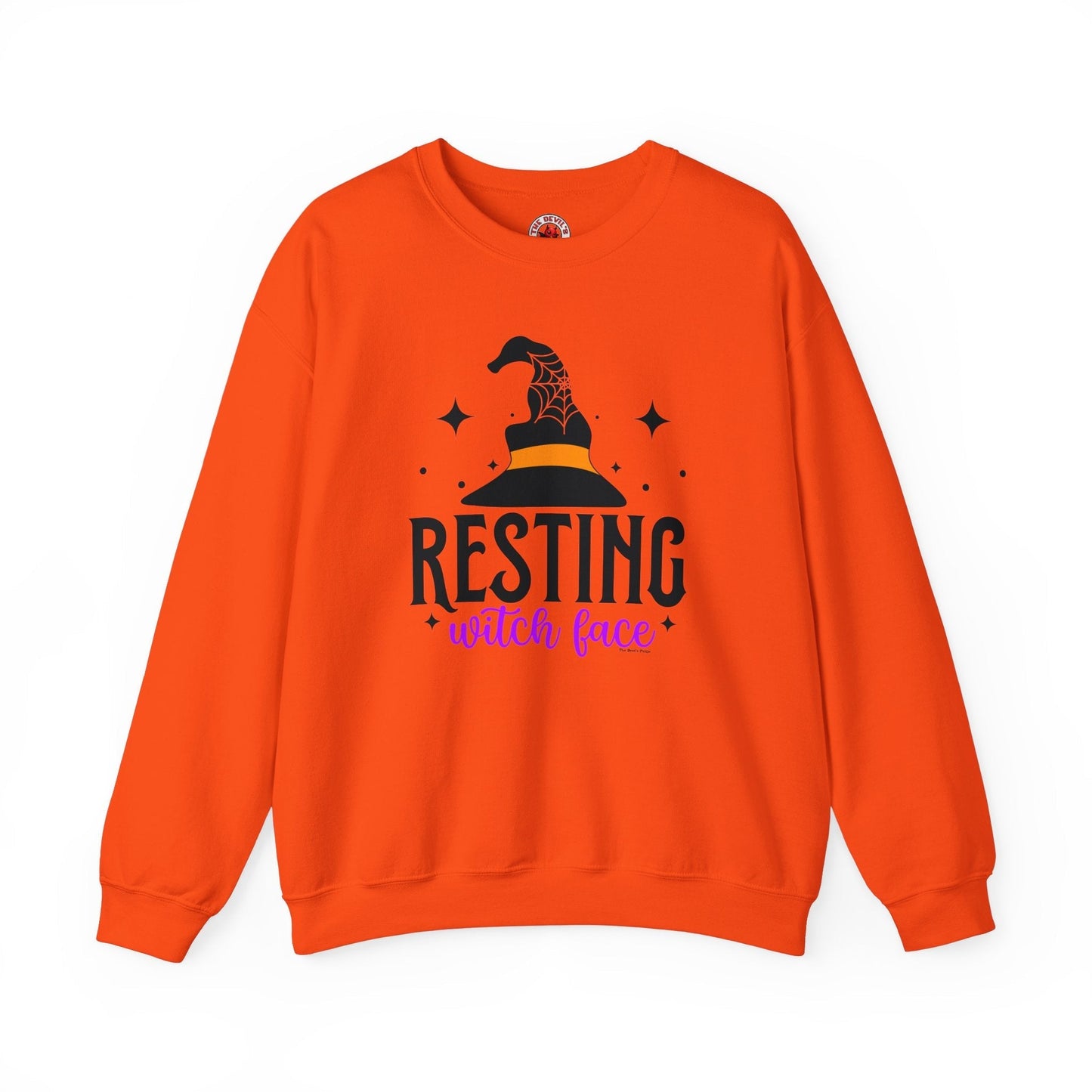 Resting Witch Face Crewneck Sweatshirt The Devil's Pickle