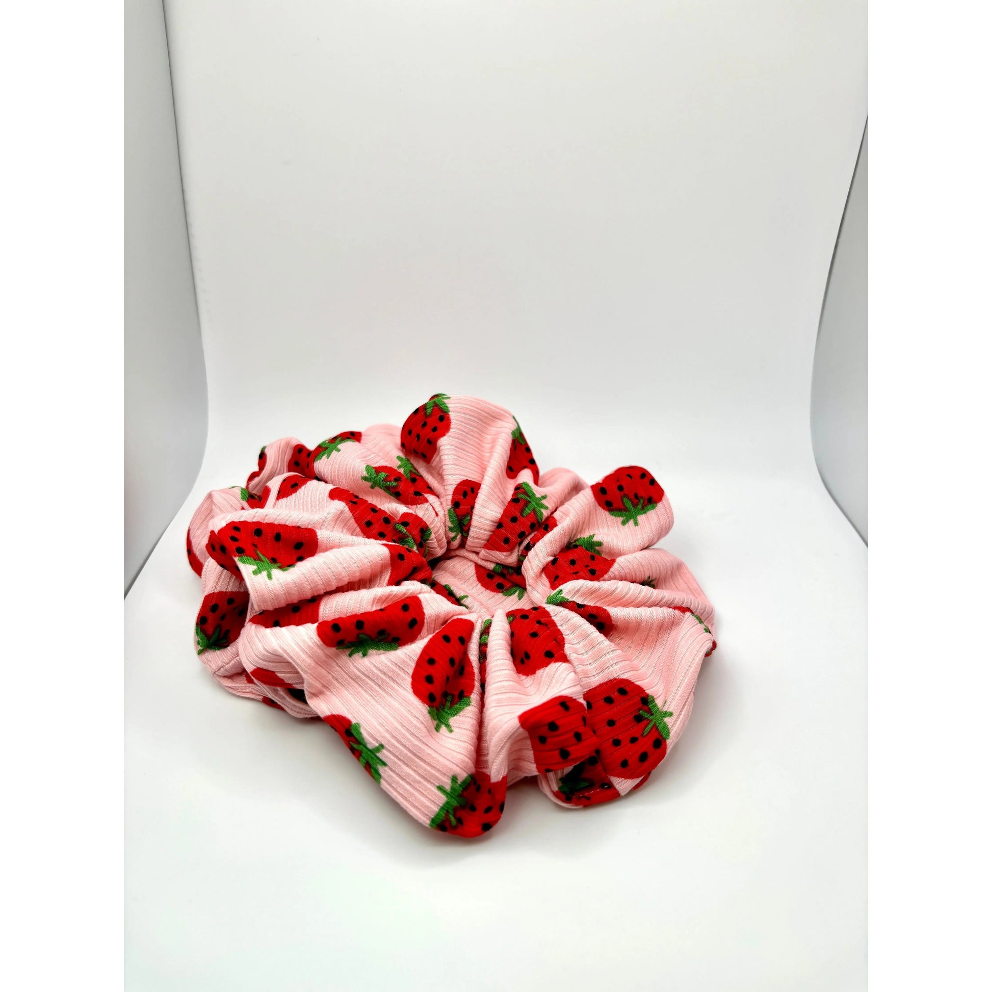 Strawberry Ribbed Scrunchie Enchanted Scrunch