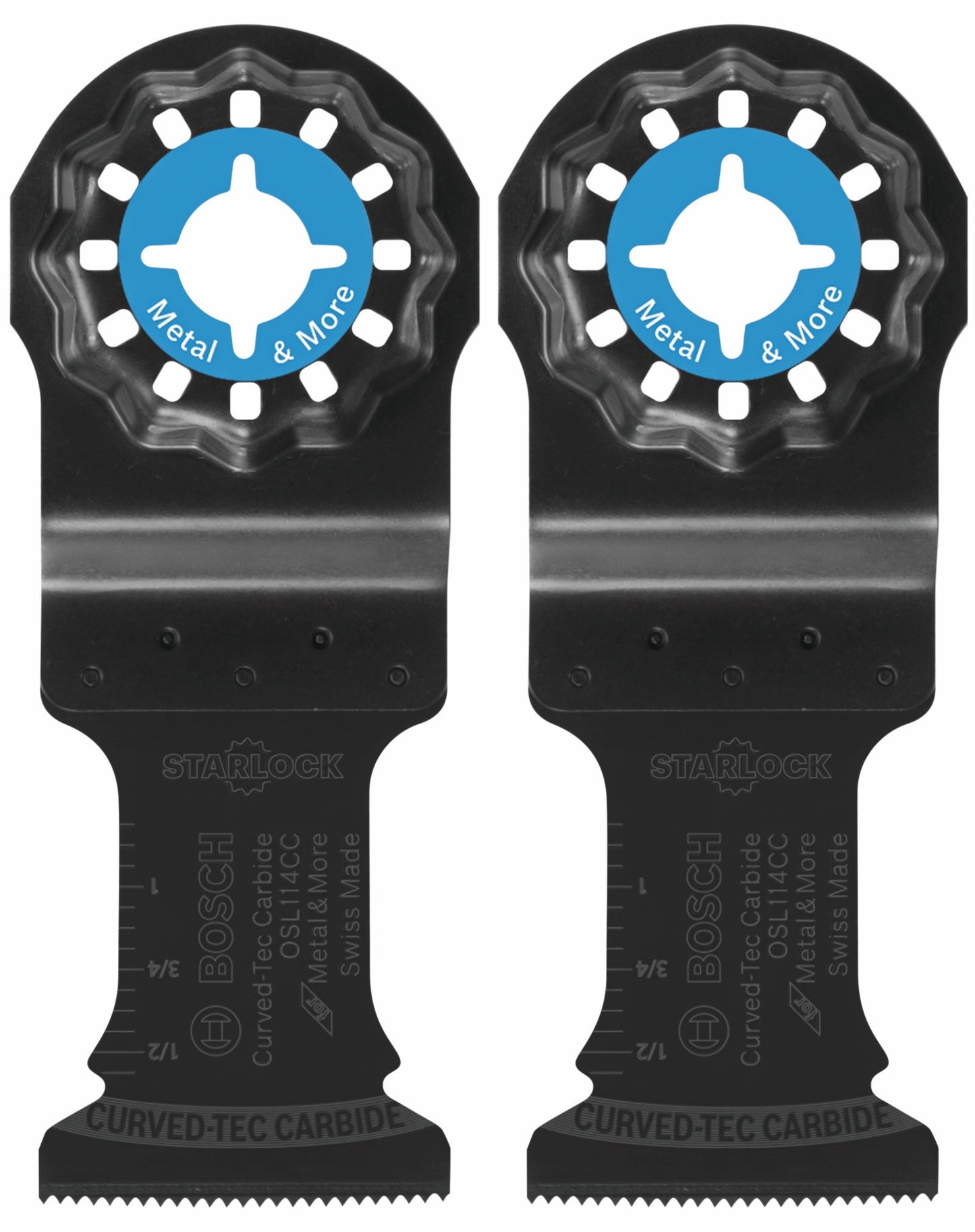BOSCH OSL114CC-2 1-1/4 In. Starlock® Oscillating Multi-Tool Curved-Tec Carbide Extreme Plunge Blade 2 pk. VM Hardware