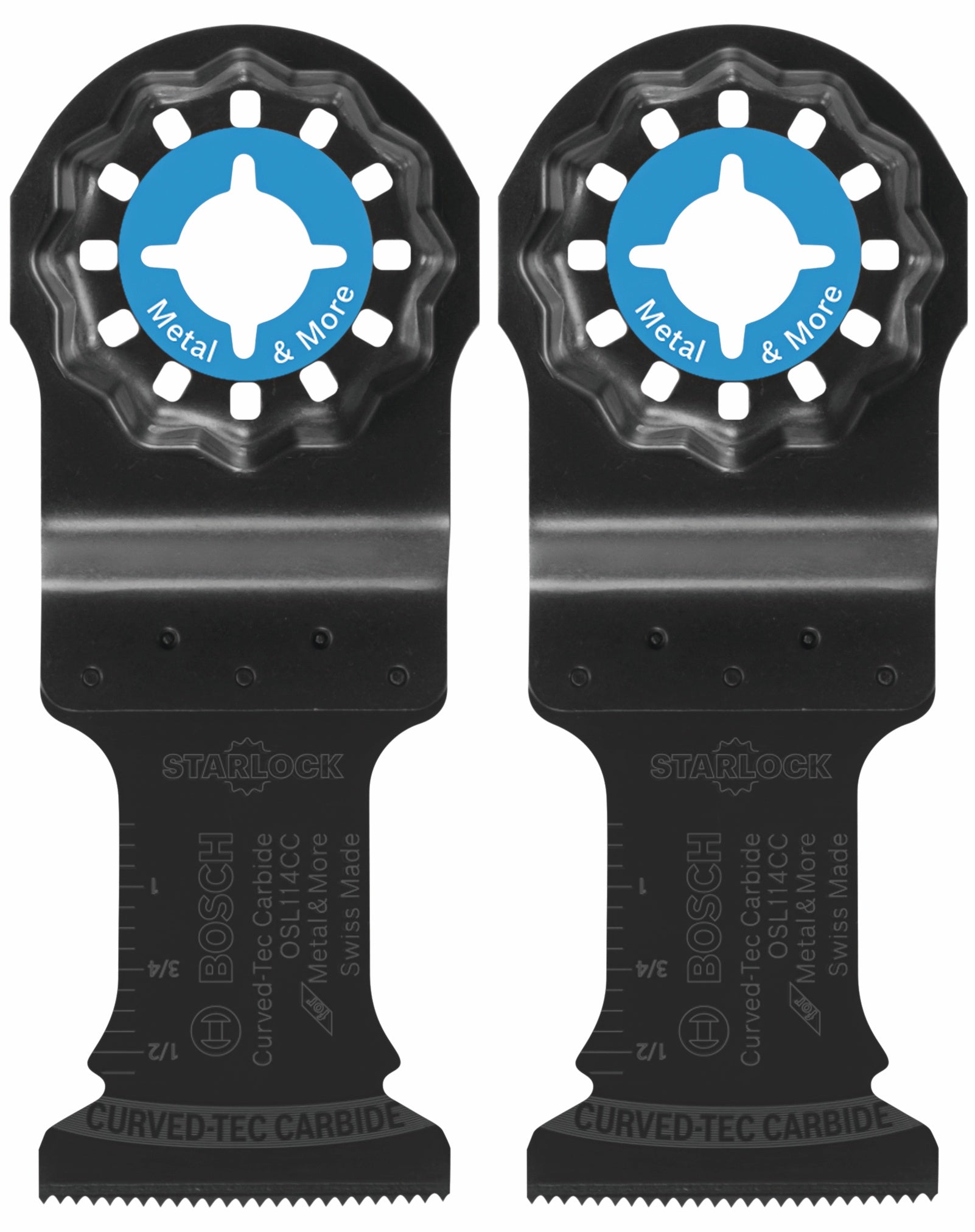 BOSCH OSL114CC-2 1-1/4 In. Starlock® Oscillating Multi-Tool Curved-Tec Carbide Extreme Plunge Blade 2 pk. VM Hardware