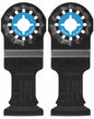 BOSCH OSL114CC-2 1-1/4 In. Starlock® Oscillating Multi-Tool Curved-Tec Carbide Extreme Plunge Blade 2 pk. VM Hardware
