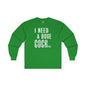 I Need A Huge Cocktail Long Sleeve Tee The Devil's Pickle