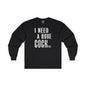 I Need A Huge Cocktail Long Sleeve Tee The Devil's Pickle