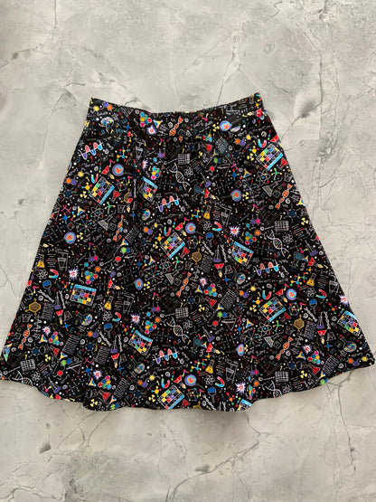 Science A-line Skirt - XL only Retrolicious