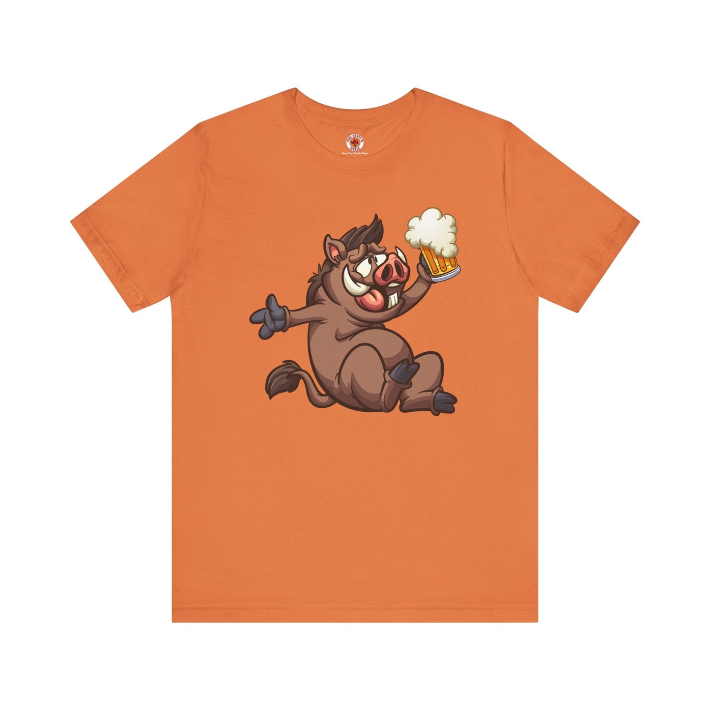 Beer Drinking Boar T-Shirt The Devil's Pickle