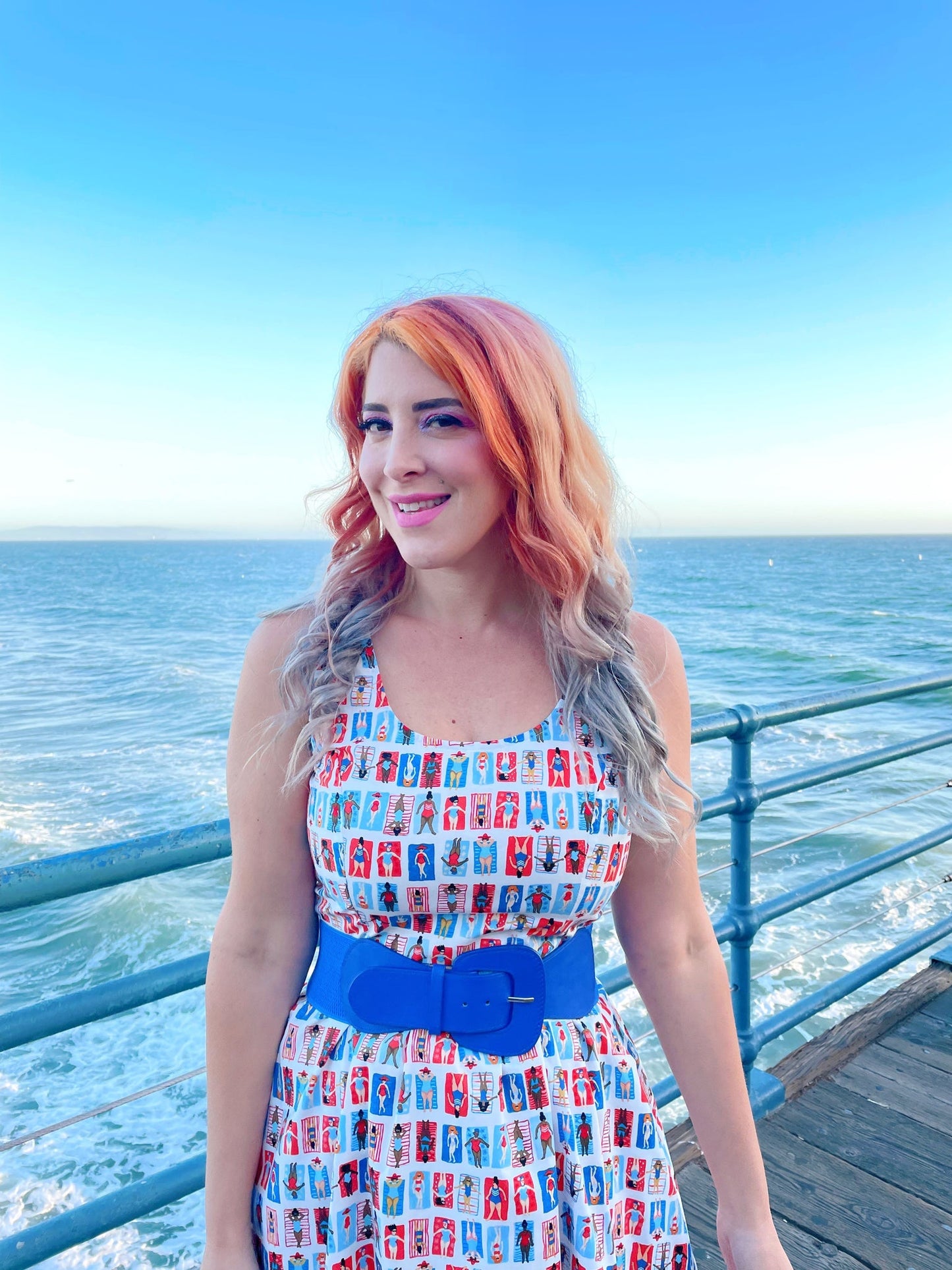 Sunny Days Fit & Flare Dress - Large only Retrolicious