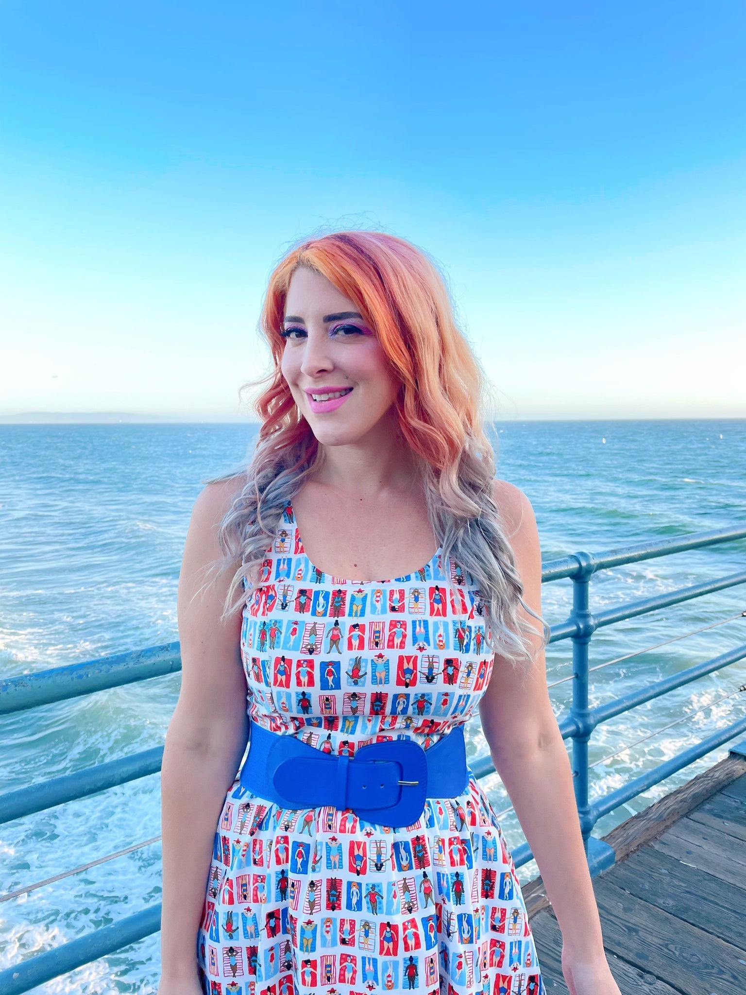Sunny Days Fit & Flare Dress - Large only Retrolicious