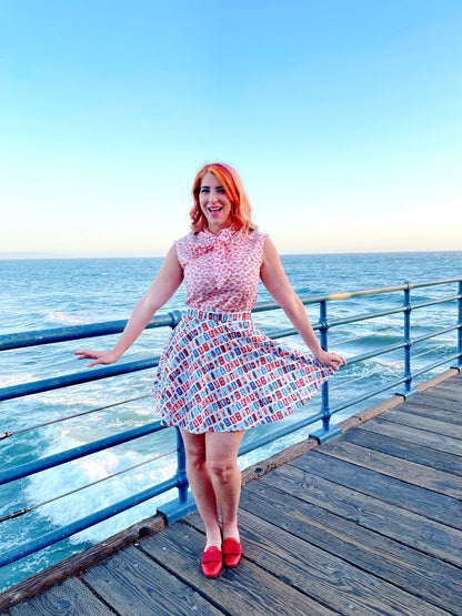Umbrella Bow Top - Plus Sizes only Retrolicious