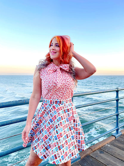 Umbrella Bow Top - Plus Sizes only Retrolicious