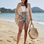 Women's Hollow-Out Shawl Cardigan – Batwing Sleeve Sun-Protective Cover-Up FitiqueFit