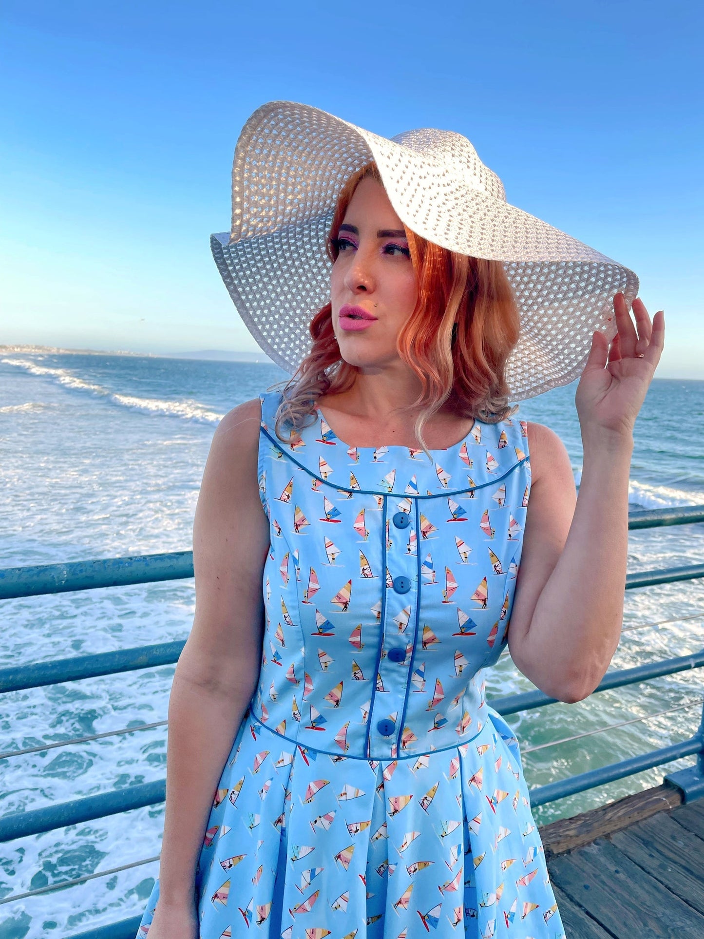 Elizabeth Dress in Windsurfer Retrolicious