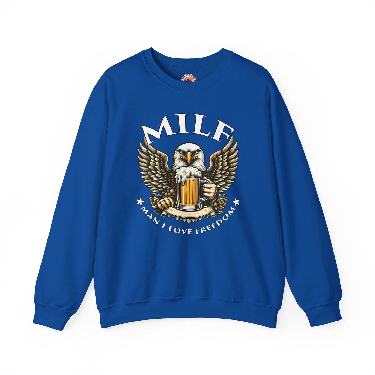 Man I Love Freedom Crewneck Sweatshirt The Devil's Pickle