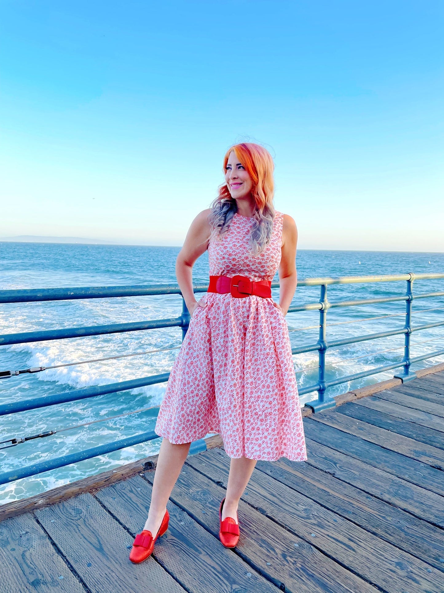 Umbrella Midi Dress Retrolicious