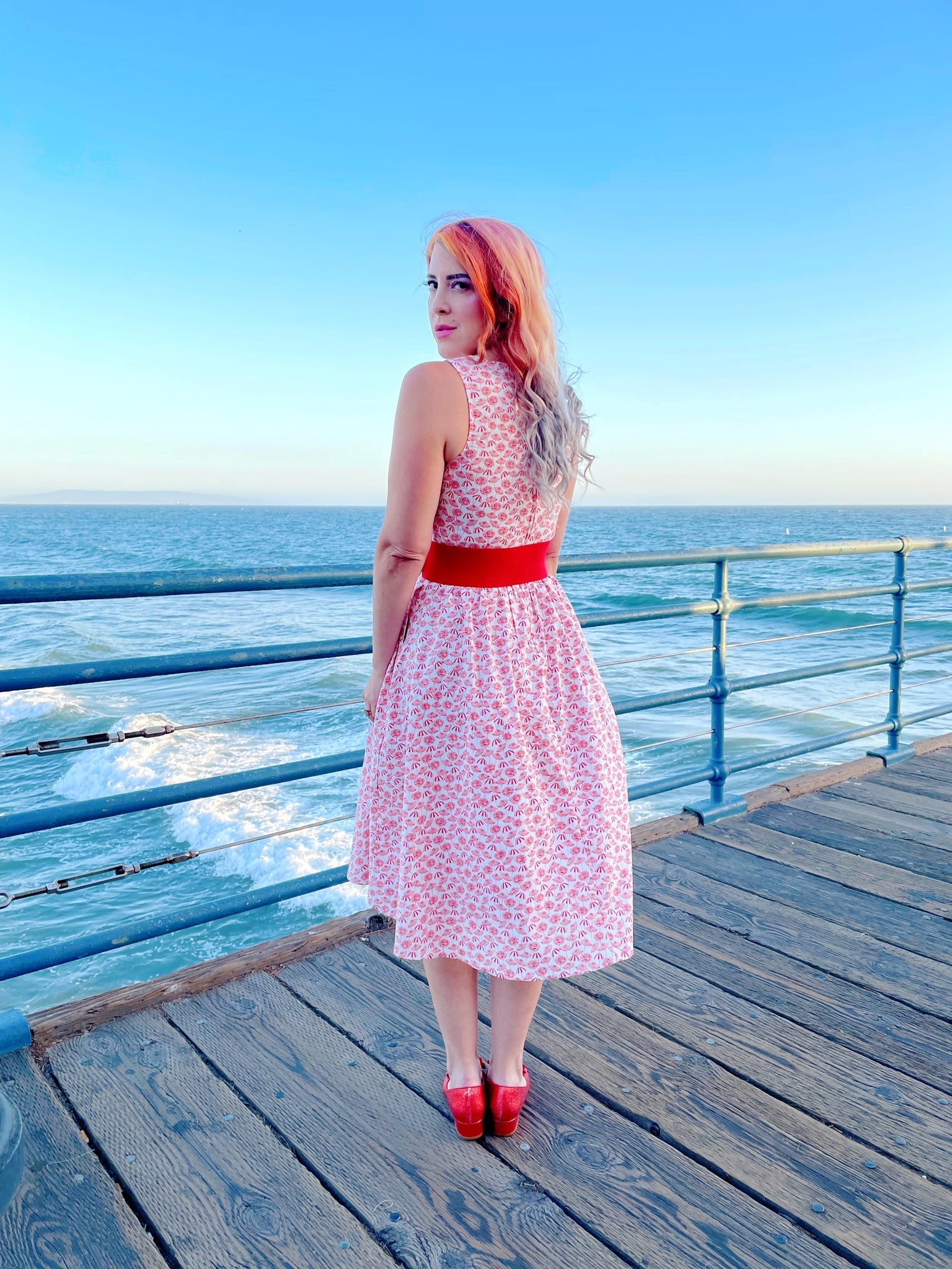 Umbrella Midi Dress Retrolicious