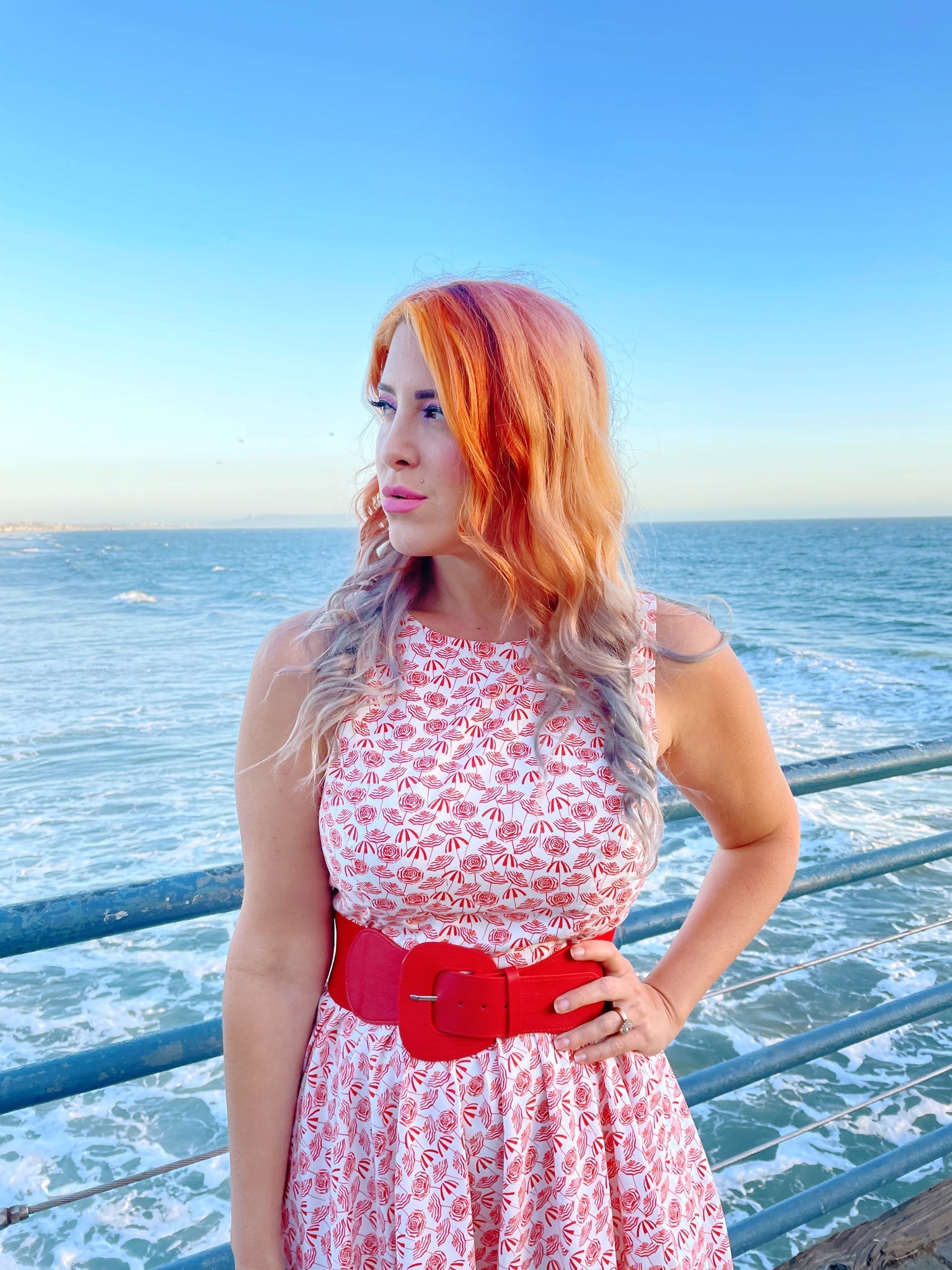 Umbrella Midi Dress Retrolicious