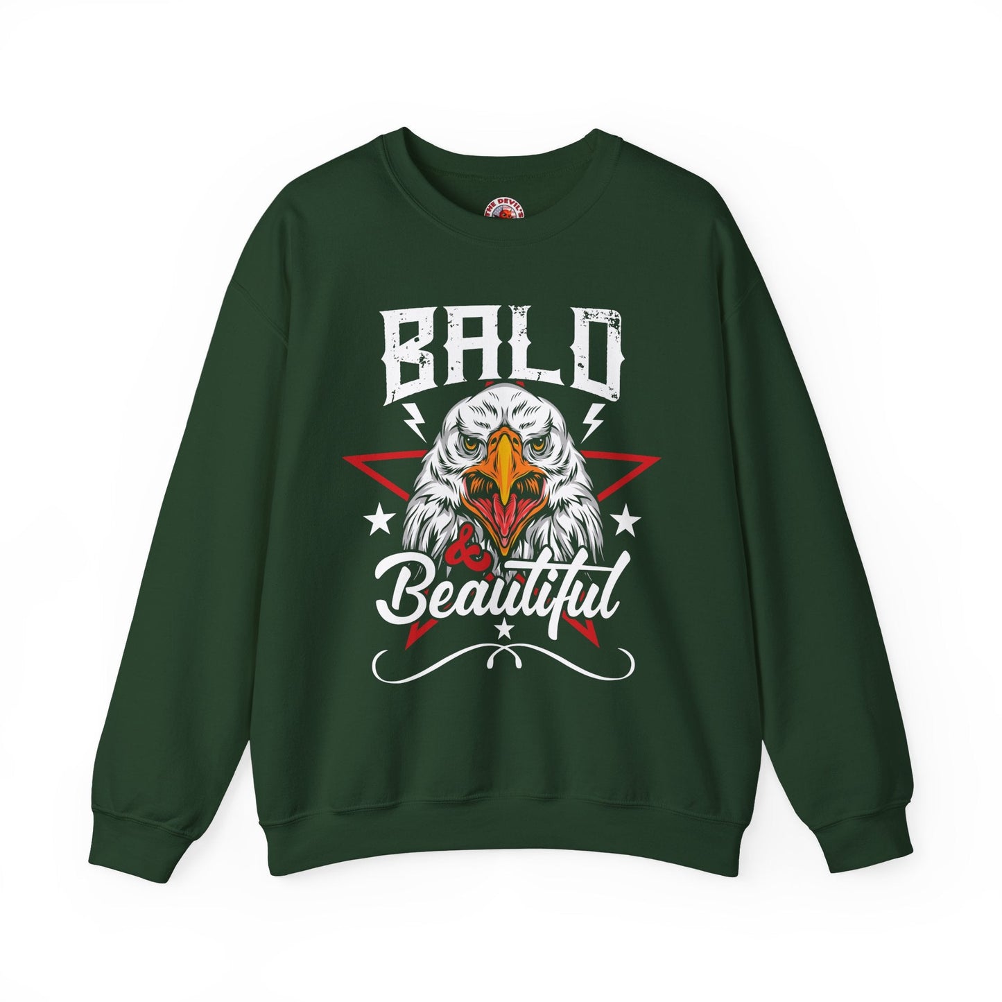 Bald And Beautiful Crewneck Sweatshirt The Devil's Pickle