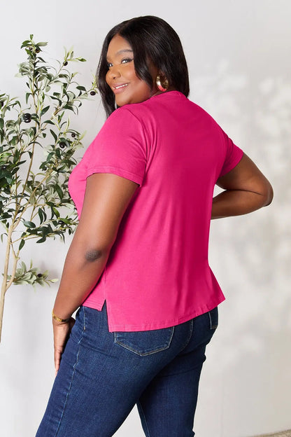 Basic Bae Full Size Round Neck Short Sleeve T-Shirt West2East Surf