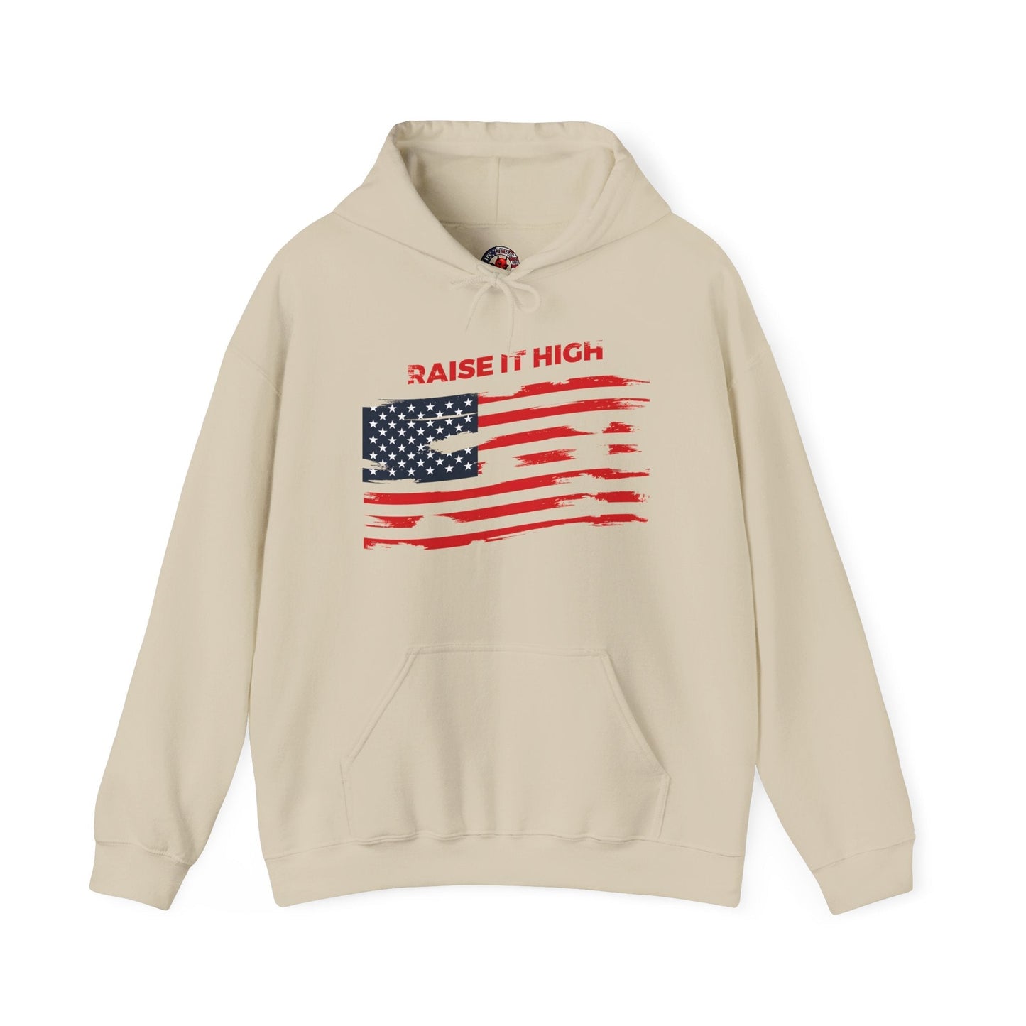 Raise It High American Flag Hooded Sweatshirt The Devil's Pickle
