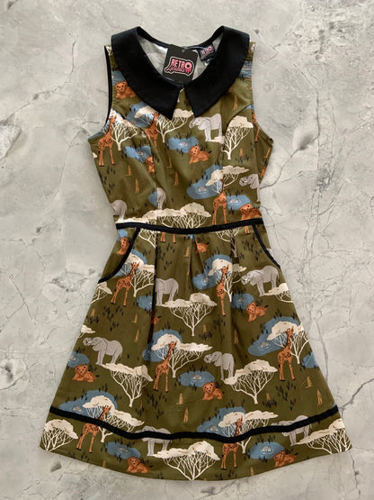 Safari Collared Dress Retrolicious