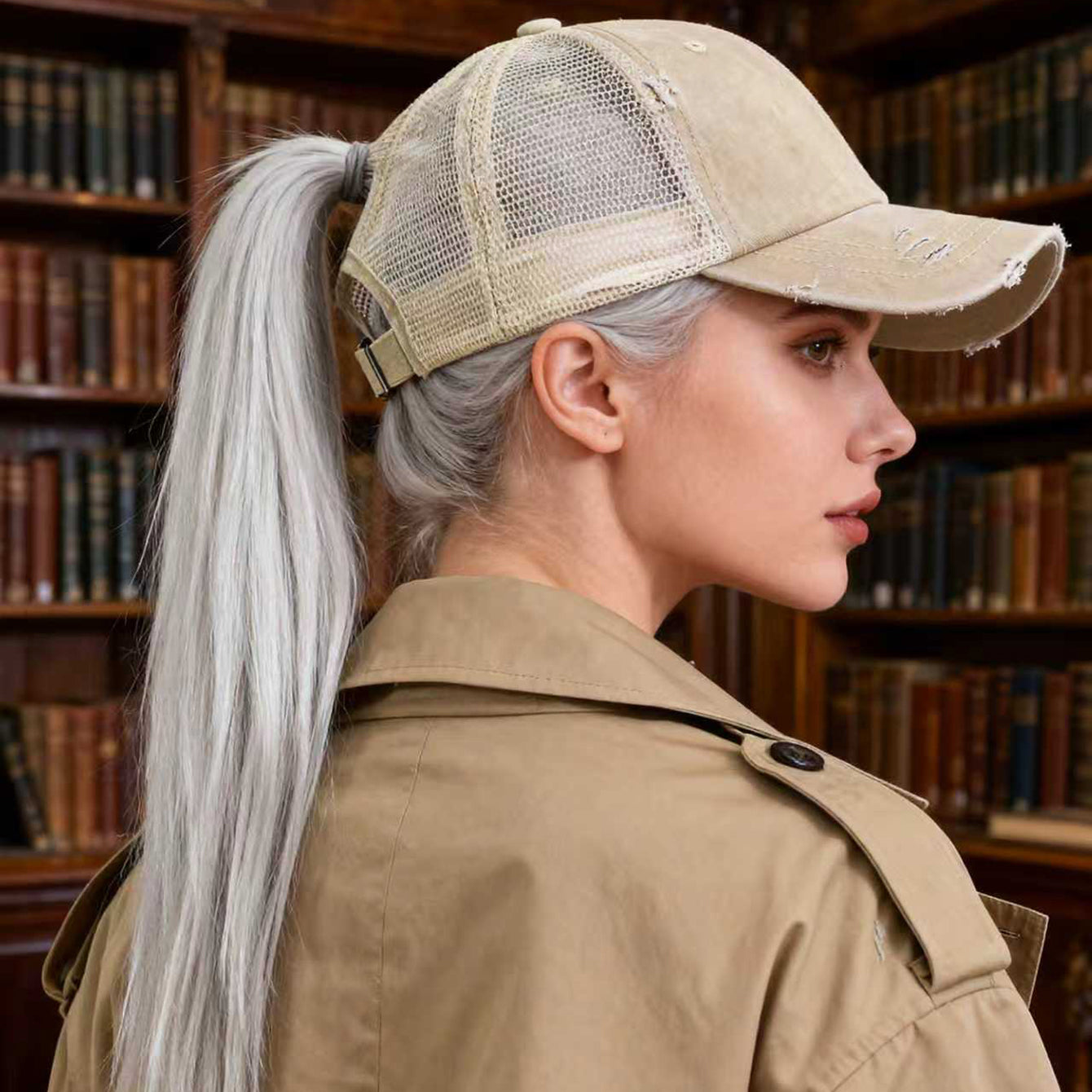 Distressed Washed Mesh Baseball Cap – Frayed Unisex Hat for Outdoor & Daily Wear FitiqueFit