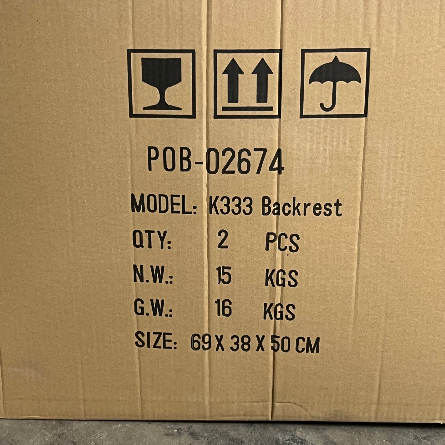 BACKREST (2 PACK) For Stool or Chair Backrest Piece ONLY (not a chair) Black K333 PayWut