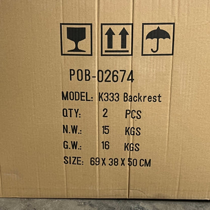 BACKREST (2 PACK) For Stool or Chair Backrest Piece ONLY (not a chair) Black K333 PayWut