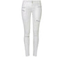 "Lola" White Faux Leather Zippered Knee Pencil Pants Country in My Heart