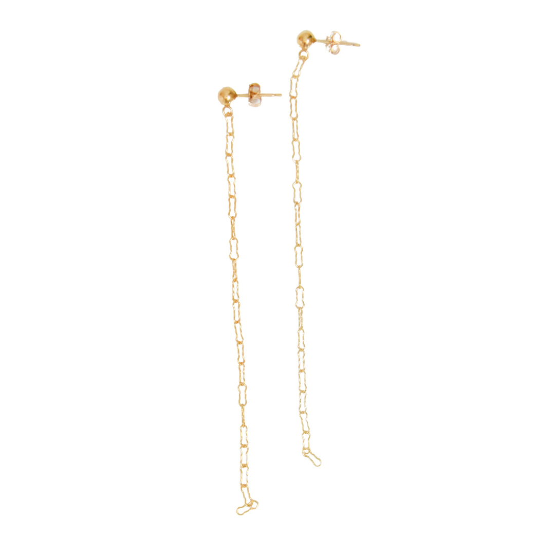 Crinkle Chain Earrings Emily Anne Designs LLC