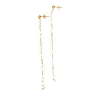Crinkle Chain Earrings Emily Anne Designs LLC