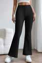 Basic Bae Full Size Ribbed High Waist Flare Pants New Era Fashion LLc