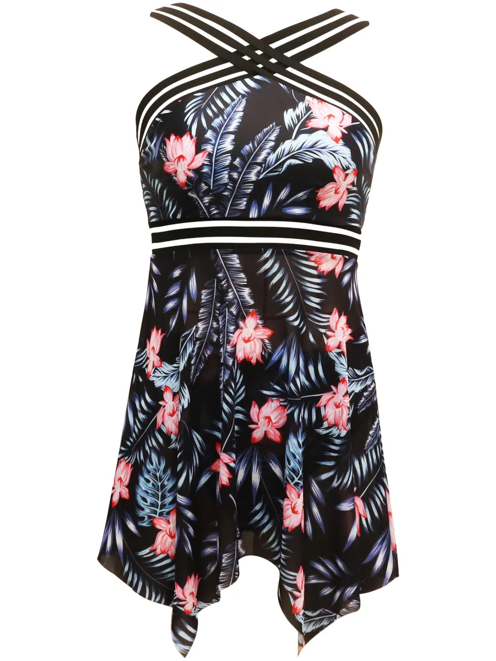 Cutout Printed Two-Piece Swim Set New Era Fashion LLc