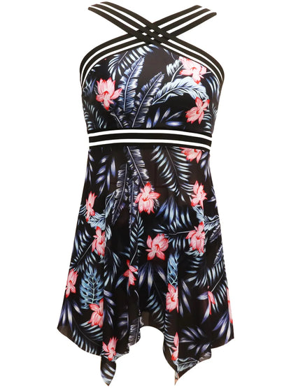 Cutout Printed Two-Piece Swim Set New Era Fashion LLc