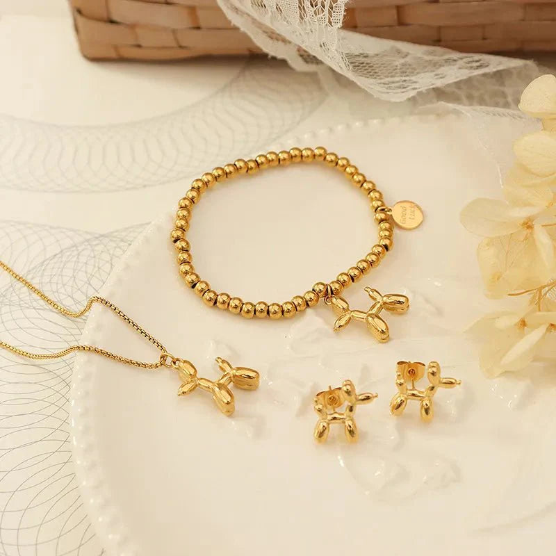 LumiPup Charm Pendant Ivory Embers